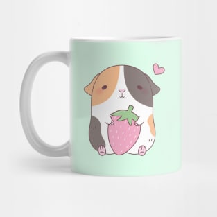 Cute Guinea Pig Loves Strawberry Mug